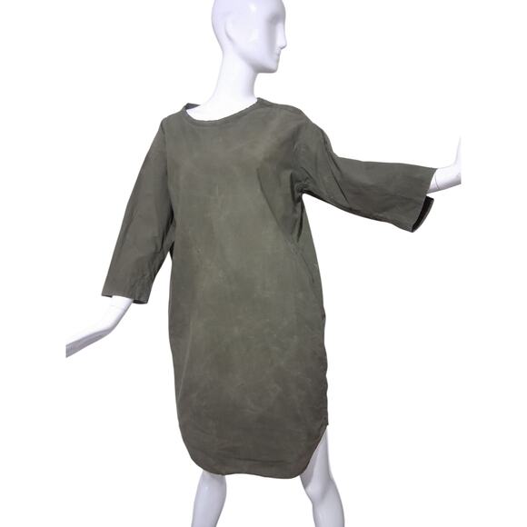 Humanoid Quiet Luxury Women's size S Oversized Lagenlook Minimalist Boxy Dress - Picture 1 of 10
